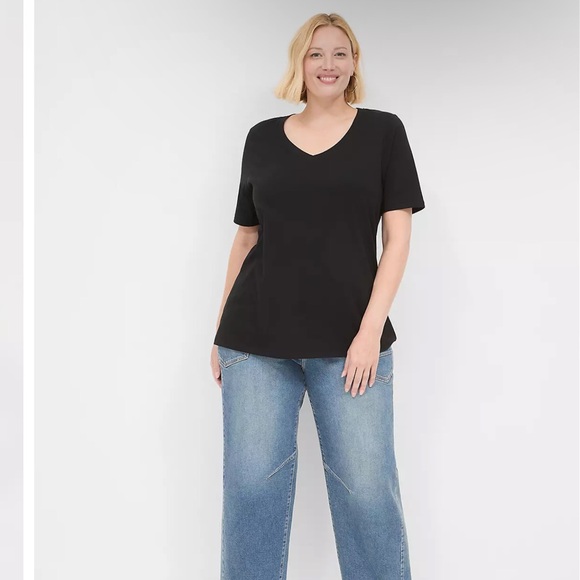 Lane Bryant Women’s Perfect Sleeve V-Neck Tee, size 18/20 - Picture 7 of 8